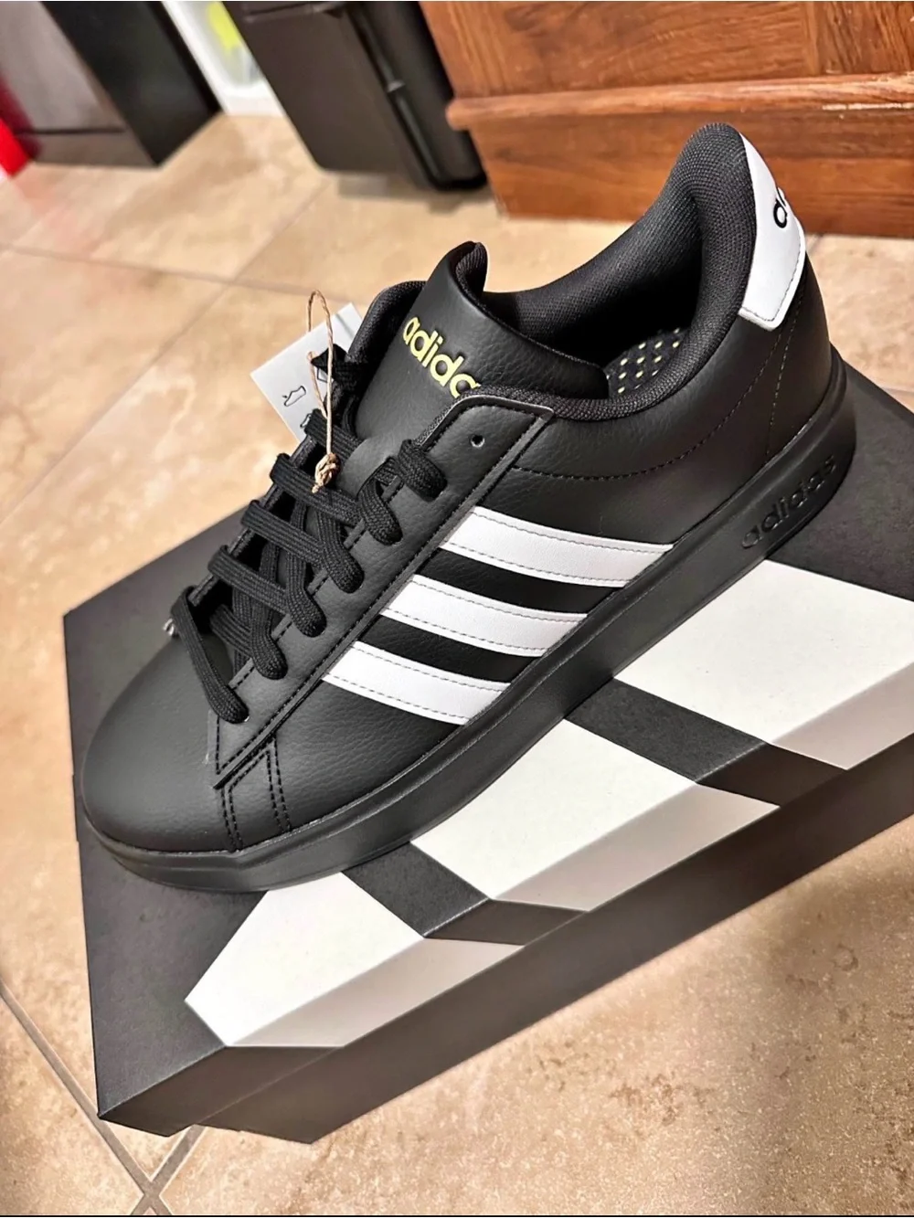 Black adidas shoes